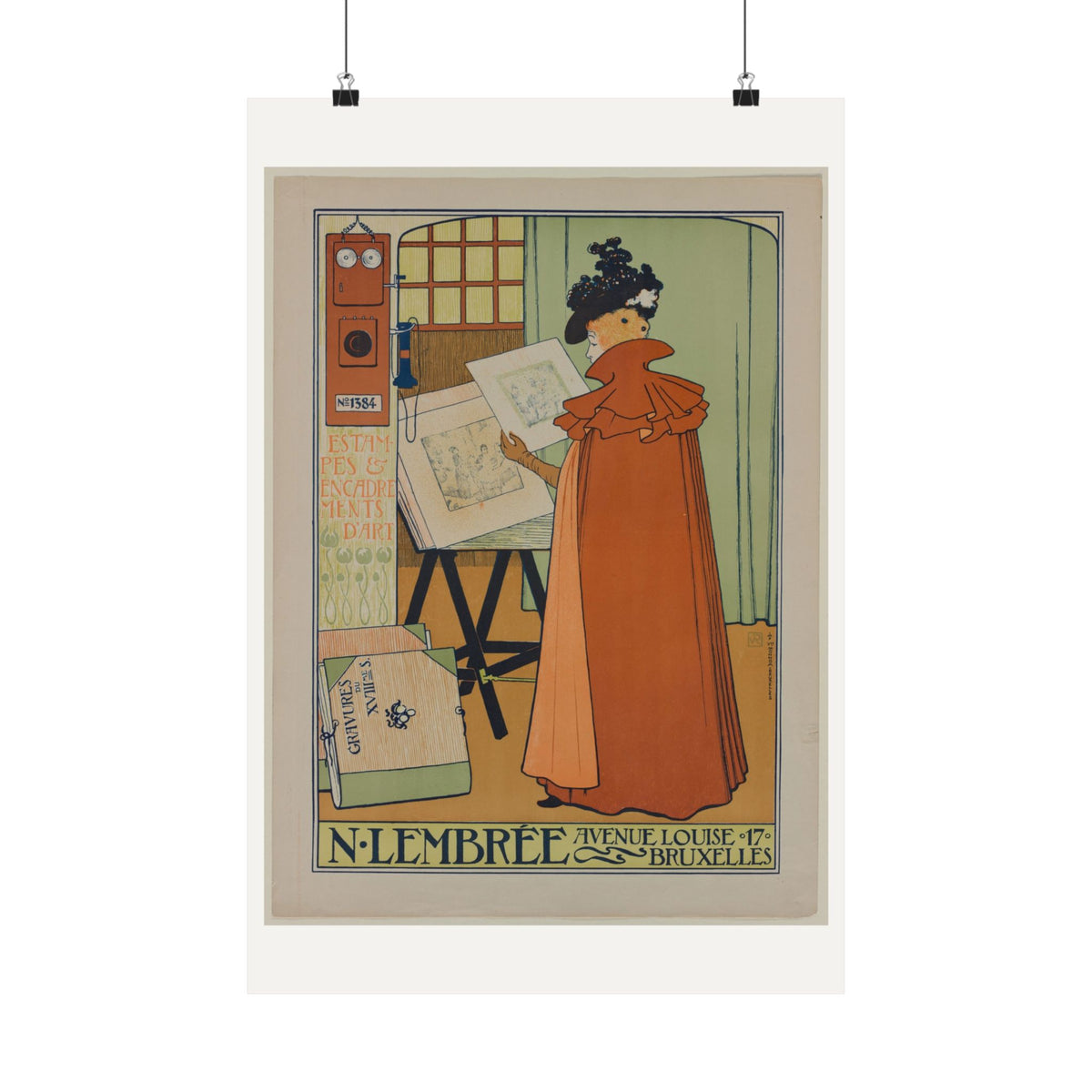 Poster for the Lembrée Gallery — Theo van Rysselberghe (1897)