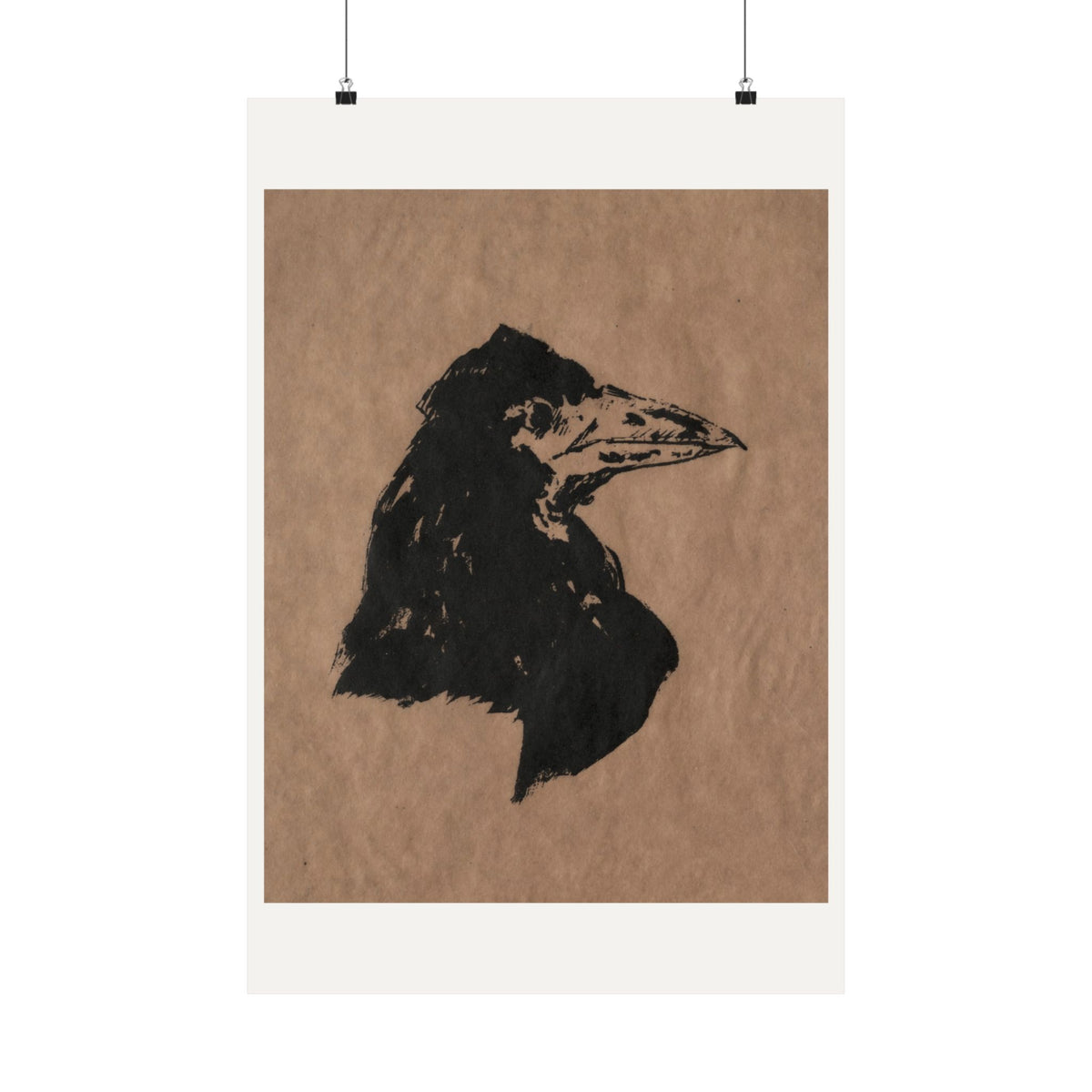 Raven's Head in Profile — Édouard Manet (1875)