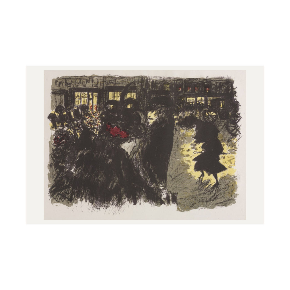 The Square at Evening — Pierre Bonnard (1899)