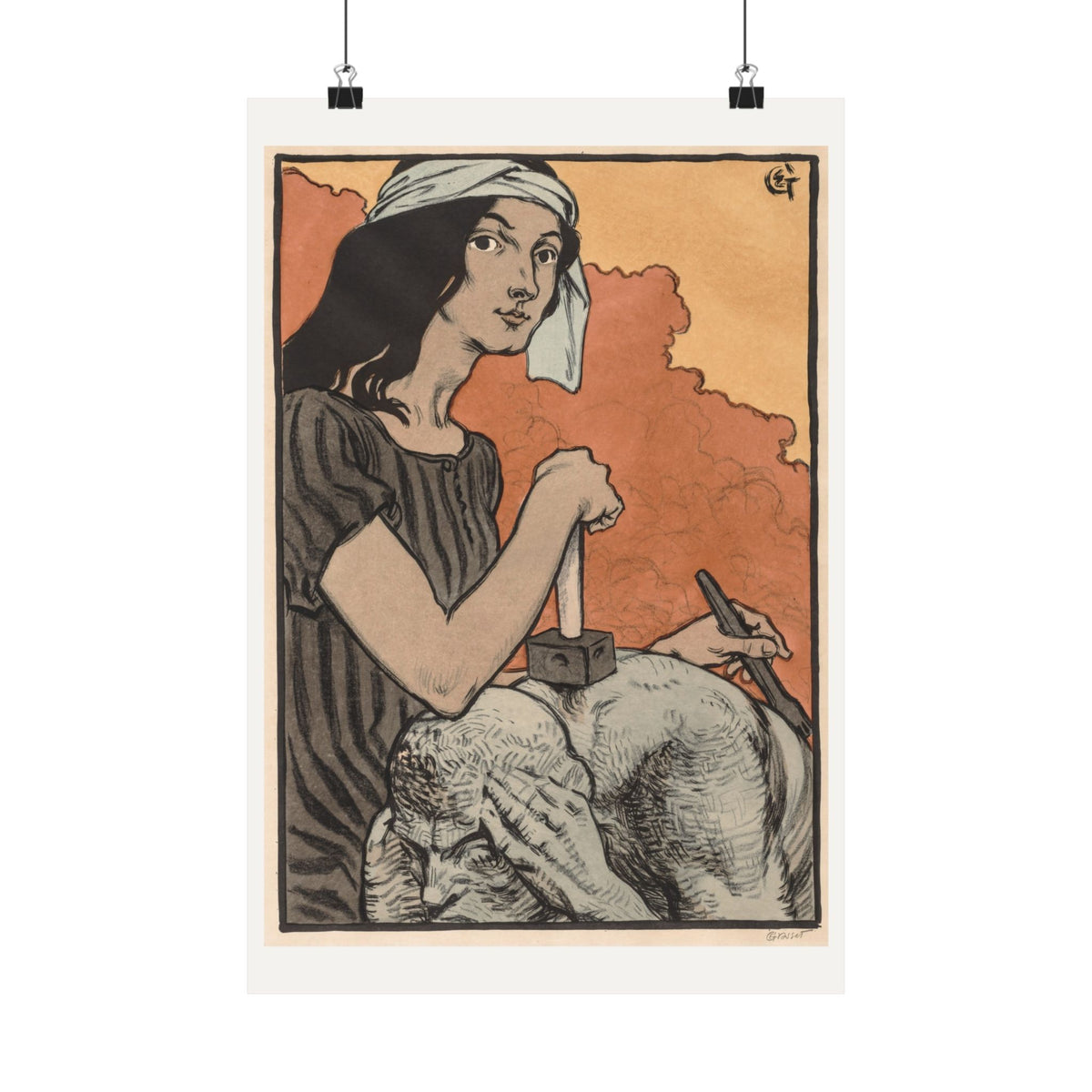 Sculptress — Eugène Grasset (1897)