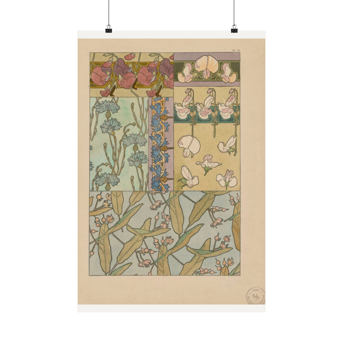 Sweet Peas — Documents Décoratifs — Alphonse Mucha (1902)