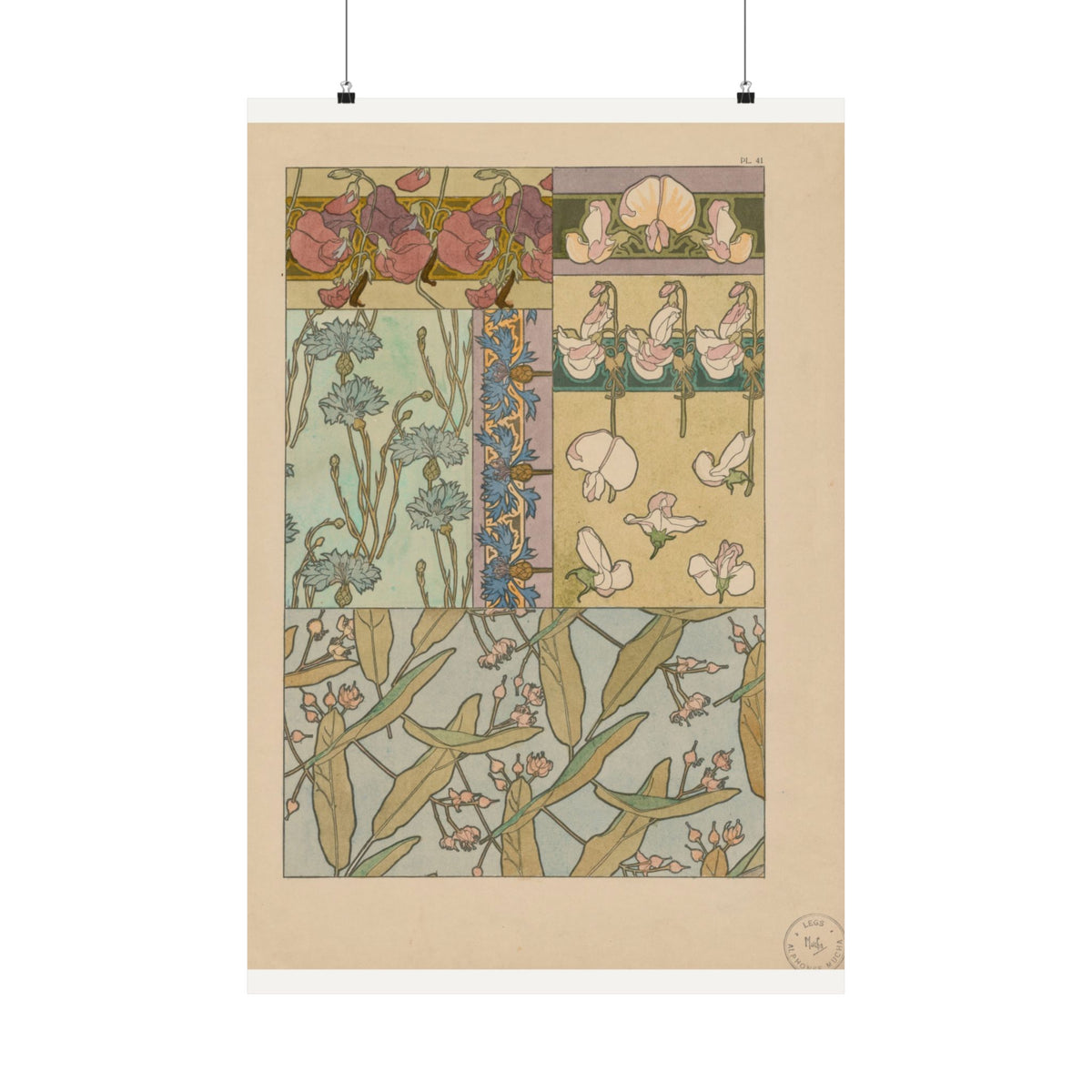 Sweet Peas — Documents Décoratifs — Alphonse Mucha (1902)