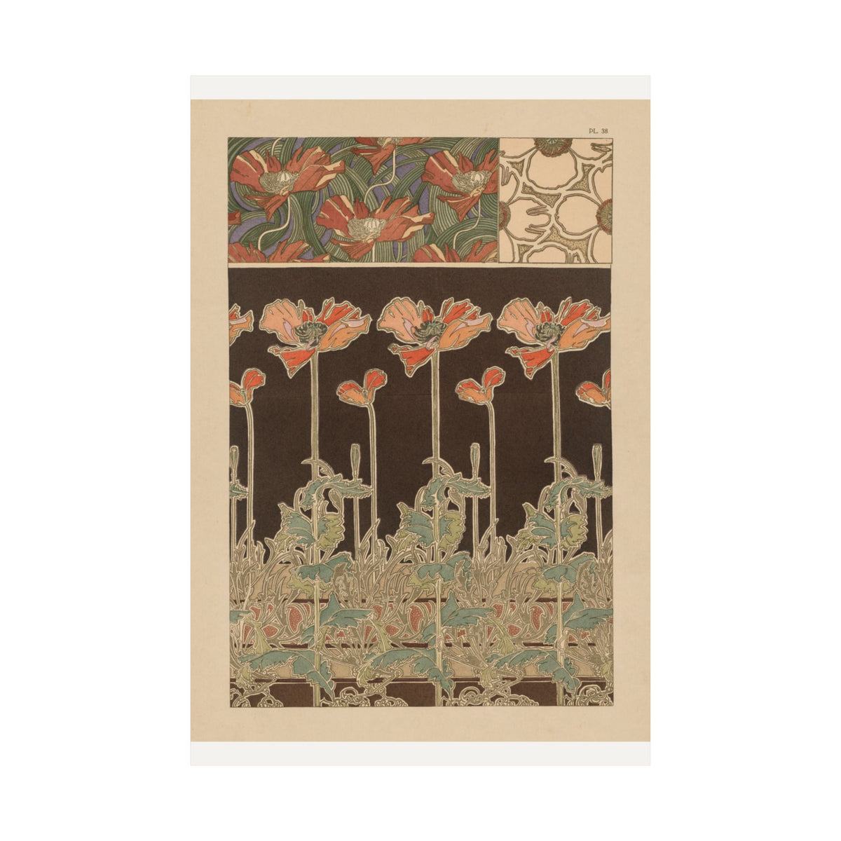 Poppies and Irises — Documents Décoratifs — Alphonse Mucha (1902)