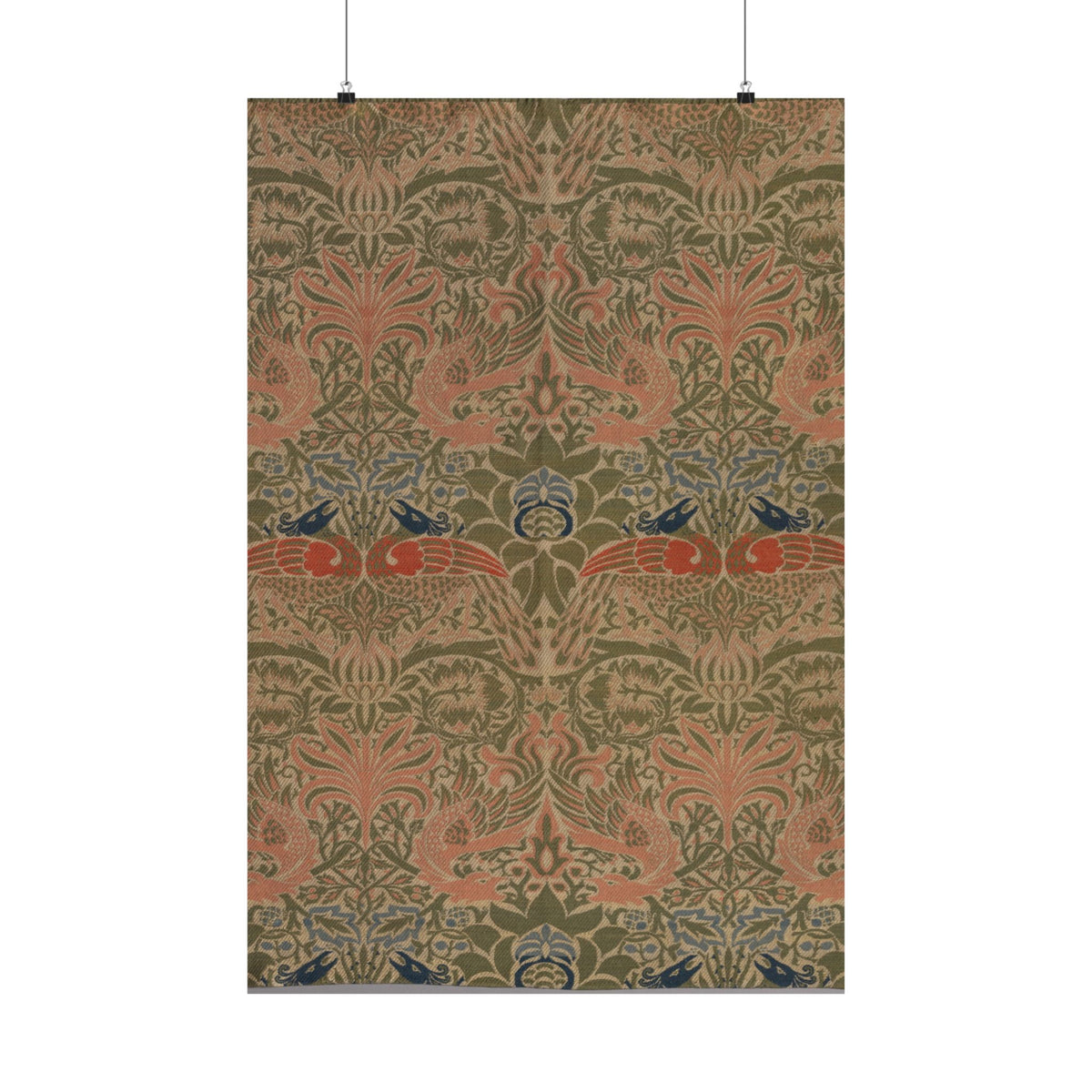 Peacock and Dragon — William Morris (1878)
