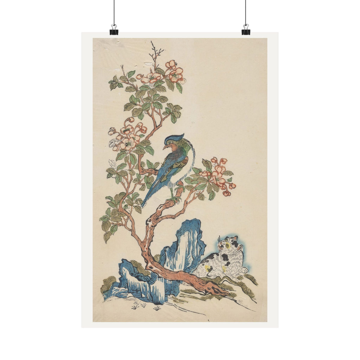 Cat, Bird, and Crabapple — Chinese, Qing dynasty (c. 1700)