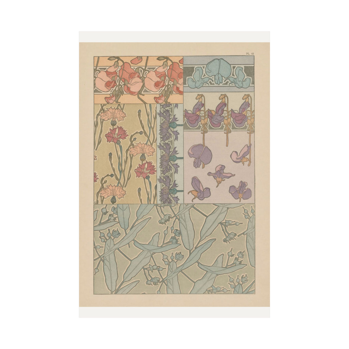 Irises and Wisteria — Documents Décoratifs — Alphonse Mucha (1902)