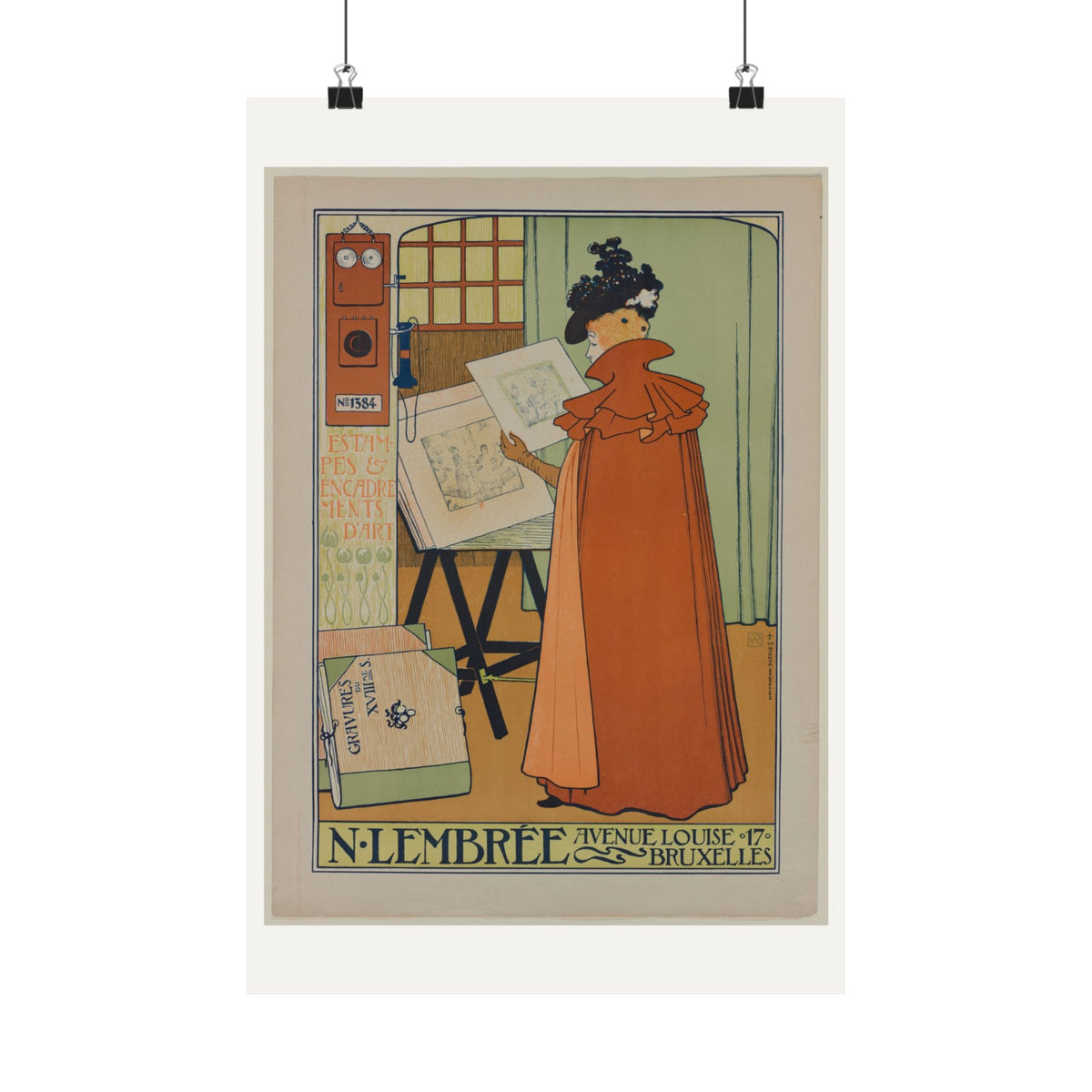 Poster for the Lembrée Gallery — Theo van Rysselberghe (1897)