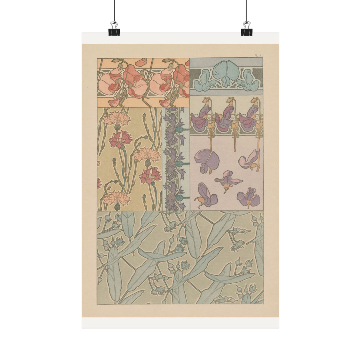 Irises and Wisteria — Documents Décoratifs — Alphonse Mucha (1902)
