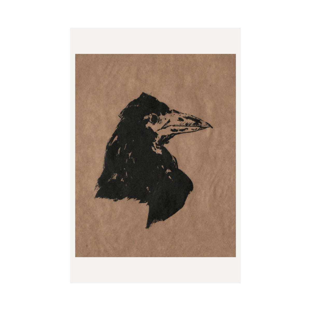 Raven's Head in Profile — Édouard Manet (1875)