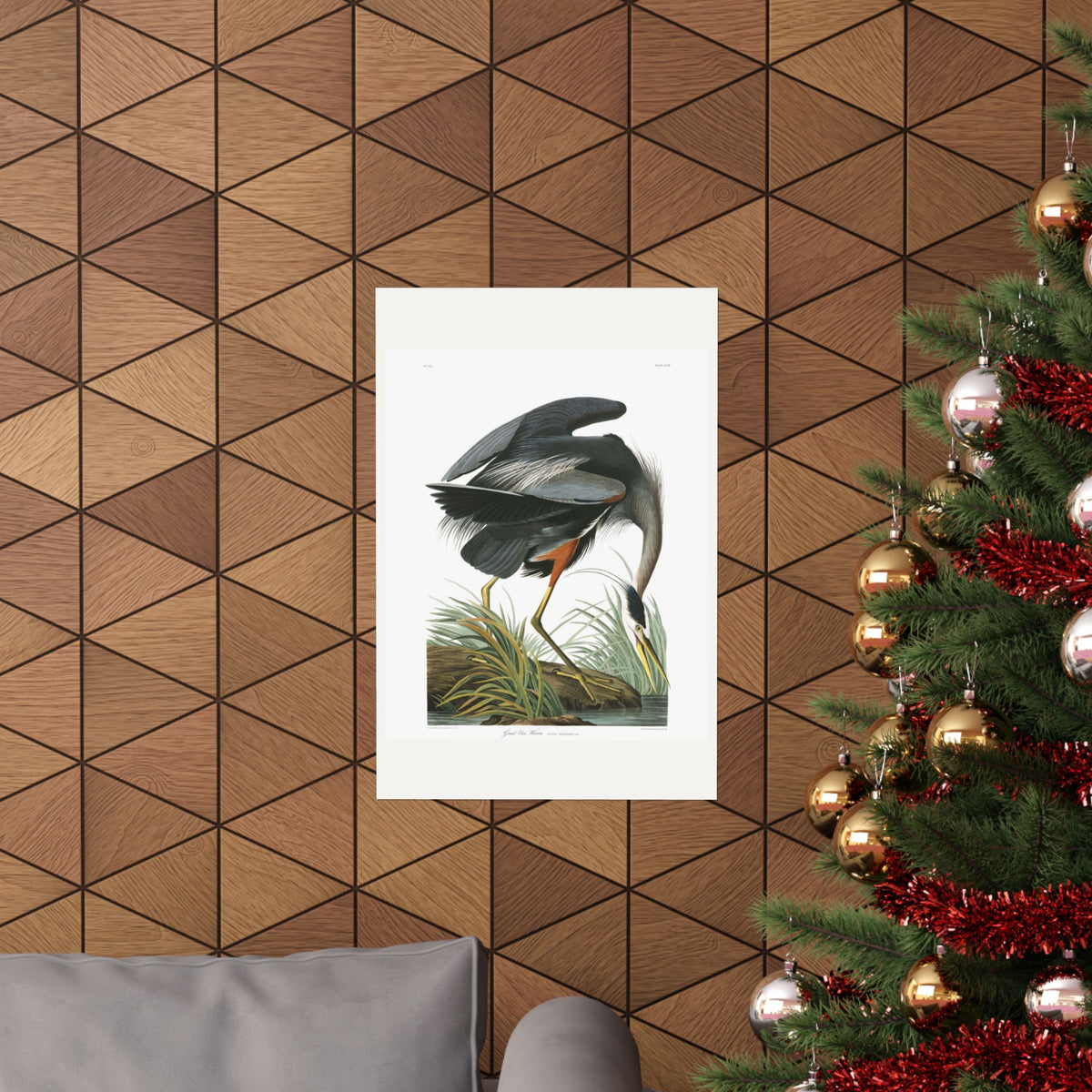 Great Blue Heron — Plate 211 — John James Audubon (1827–38)
