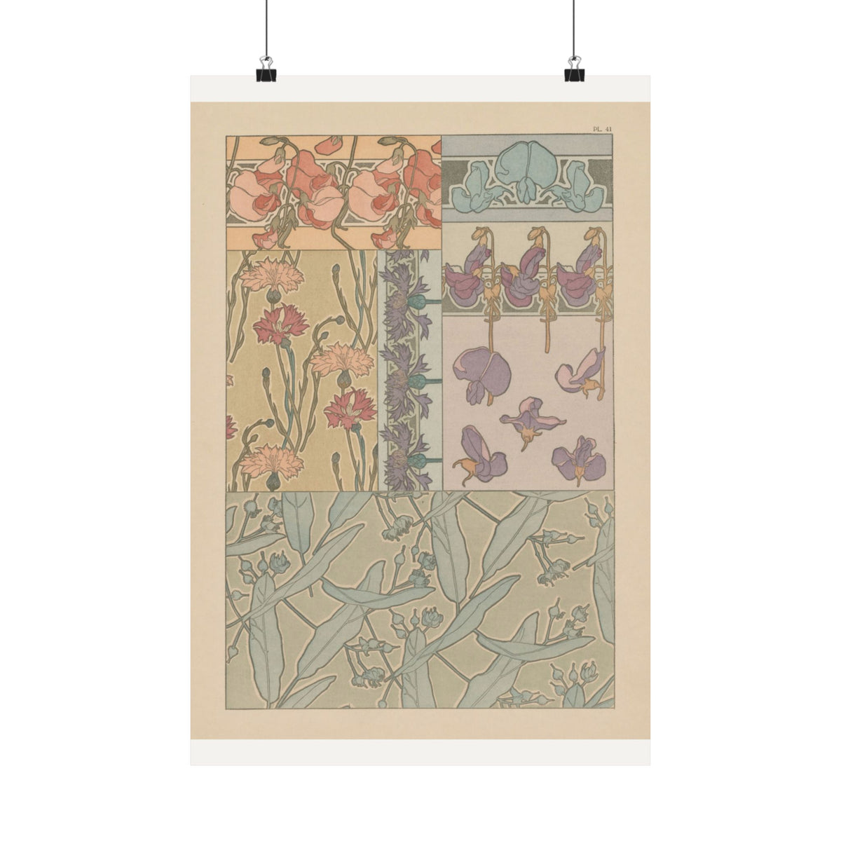Irises and Wisteria — Documents Décoratifs — Alphonse Mucha (1902)