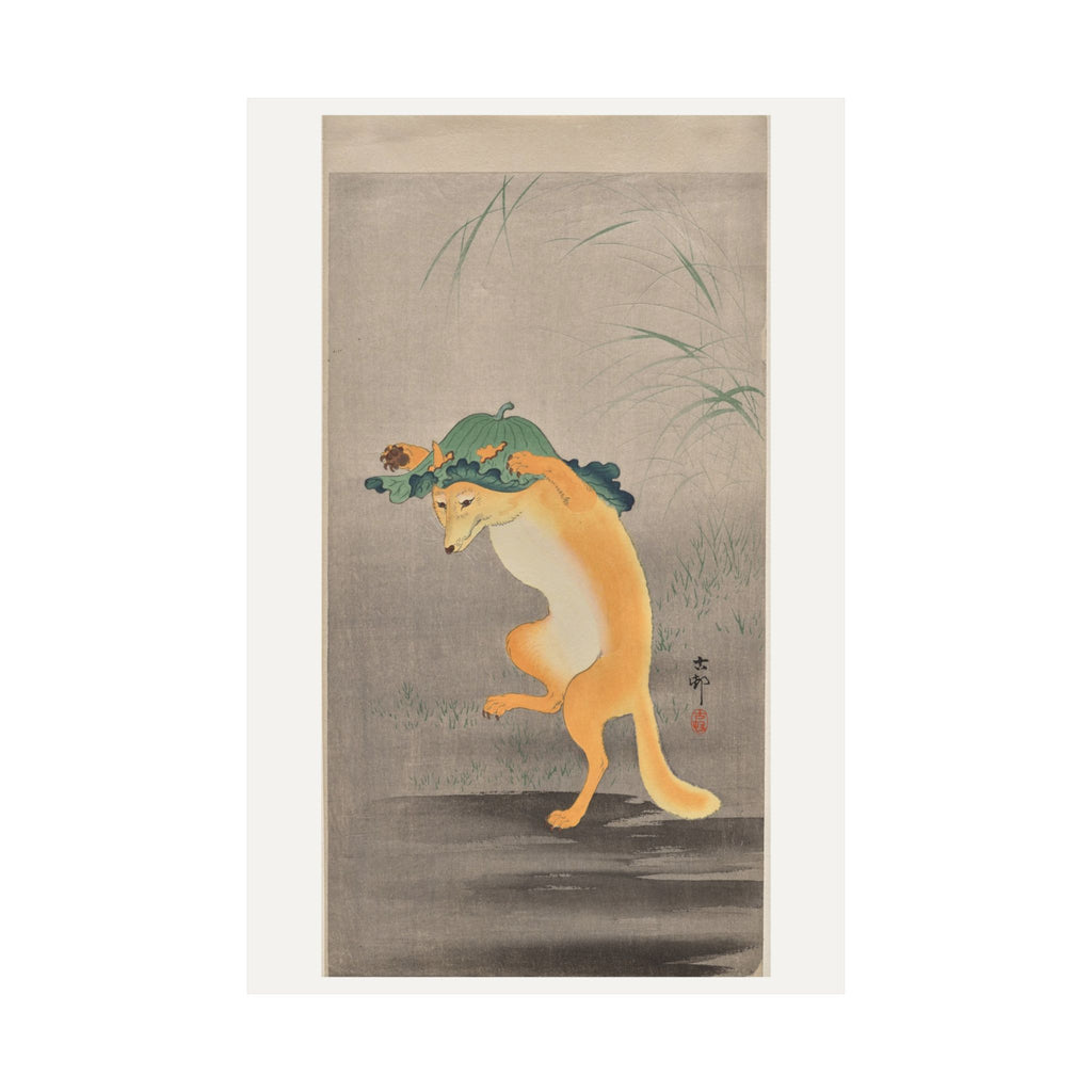 Dancing Fox — Ohara Koson (c. 1910)