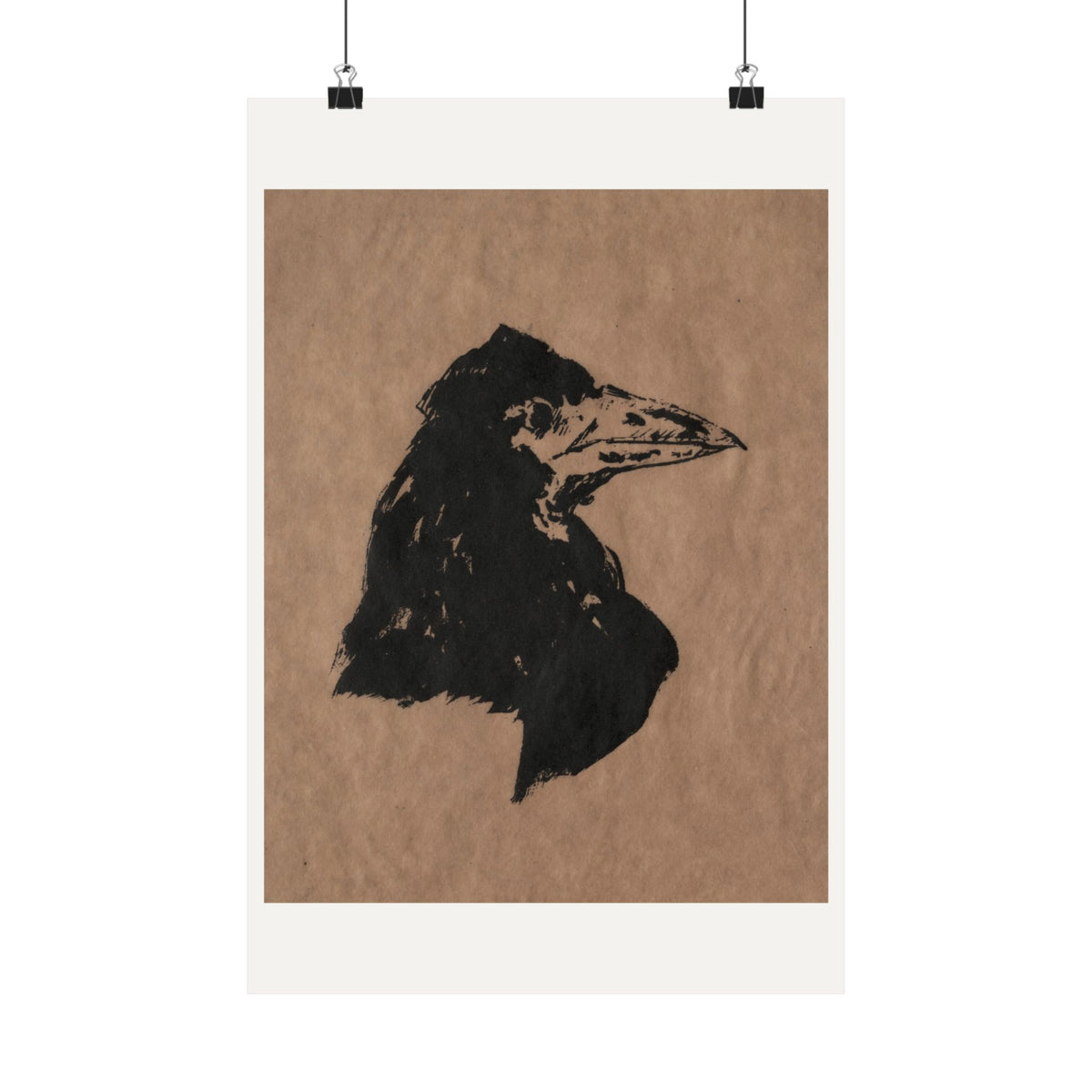 Raven's Head in Profile — Édouard Manet (1875)