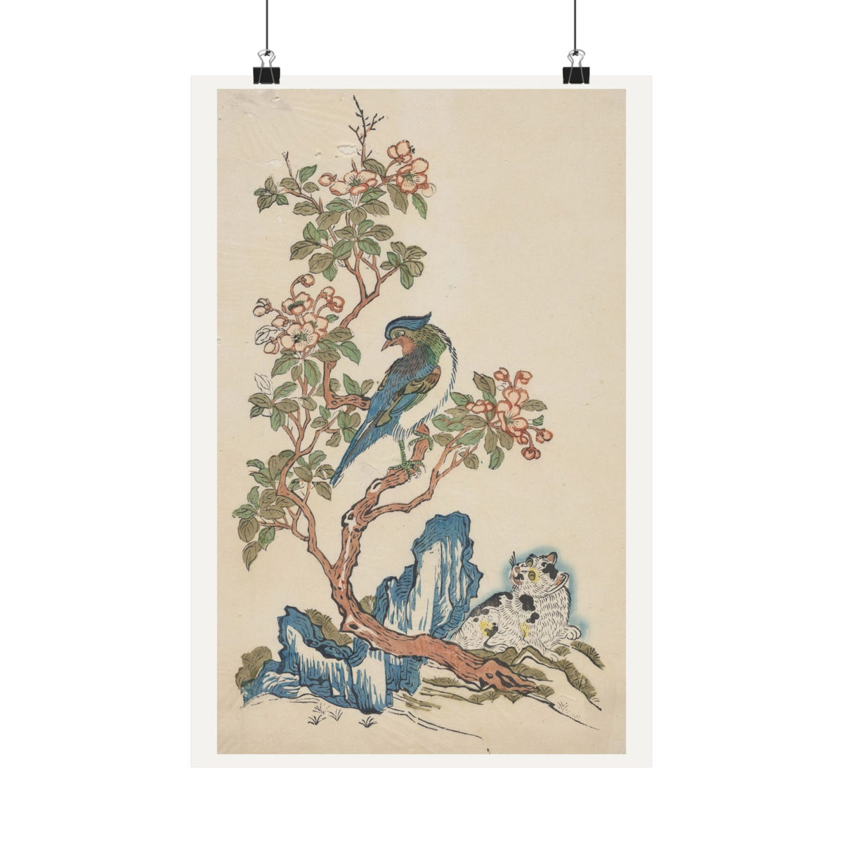Cat, Bird, and Crabapple — Chinese, Qing dynasty (c. 1700)