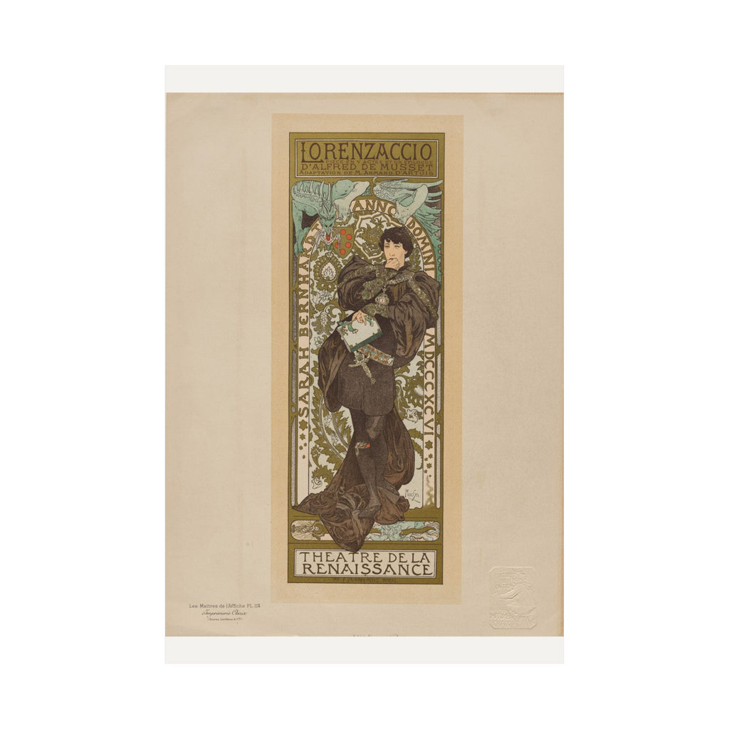 Lorenzaccio — Sarah Bernhardt — Alphonse Mucha (1896)