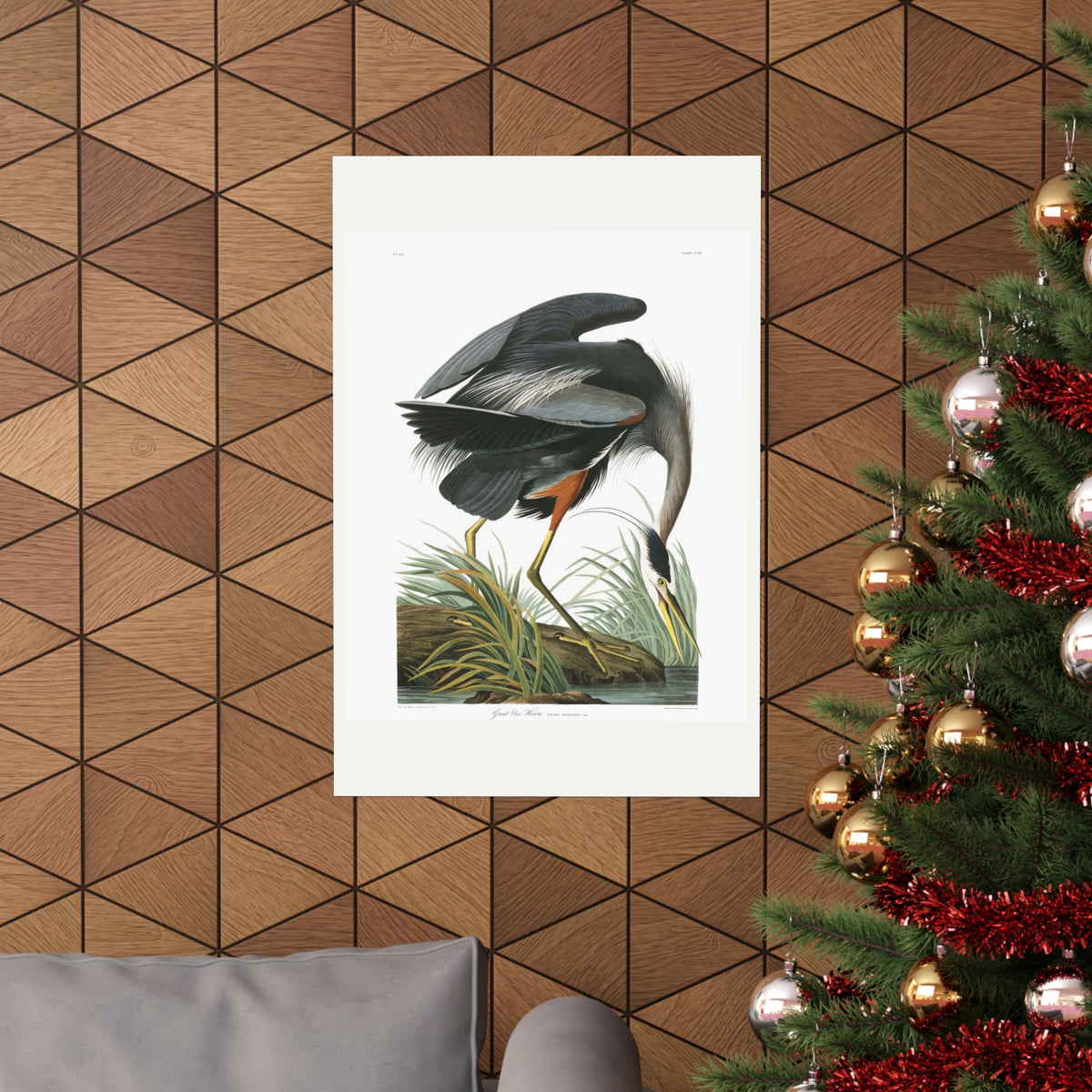 Great Blue Heron — Plate 211 — John James Audubon (1827–38)