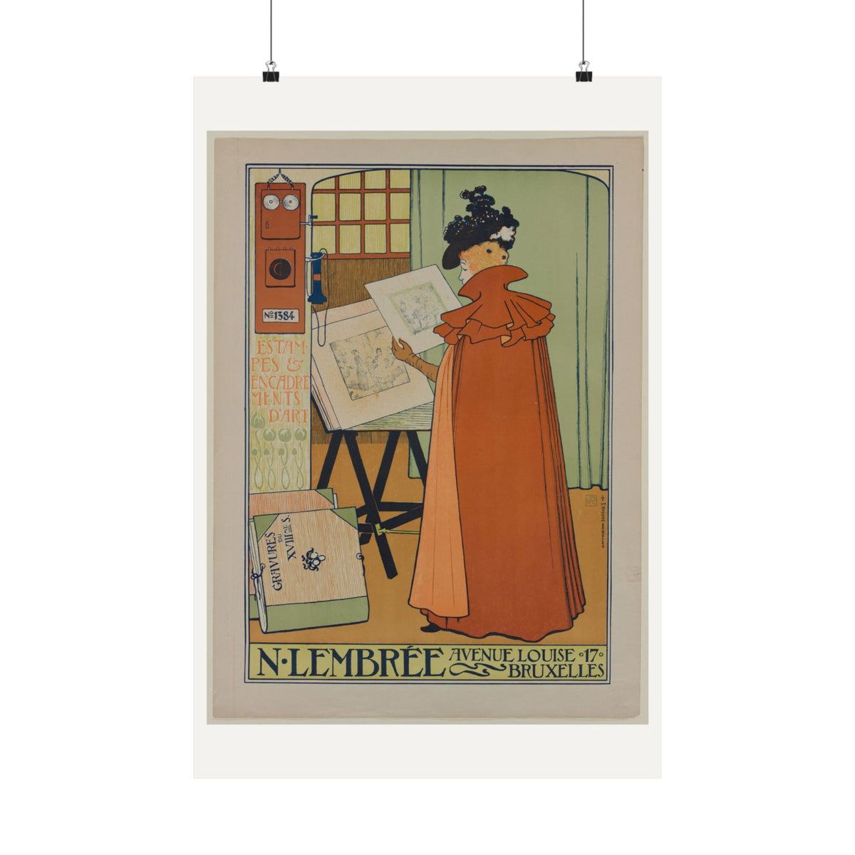Poster for the Lembrée Gallery — Theo van Rysselberghe (1897)