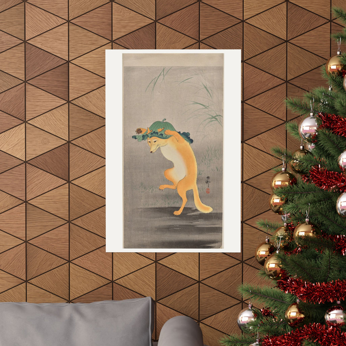 Dancing Fox — Ohara Koson (c. 1910)