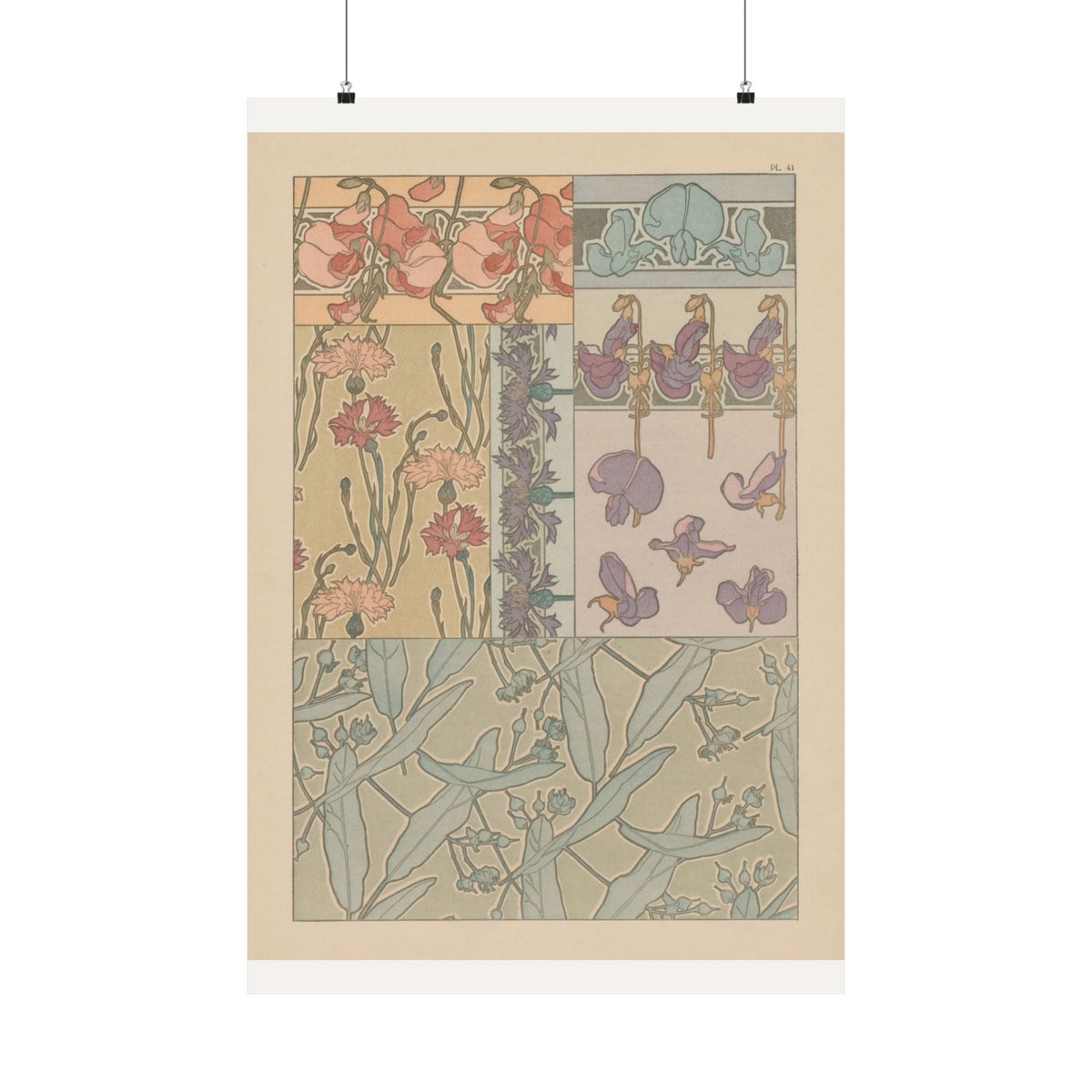 Irises and Wisteria — Documents Décoratifs — Alphonse Mucha (1902)