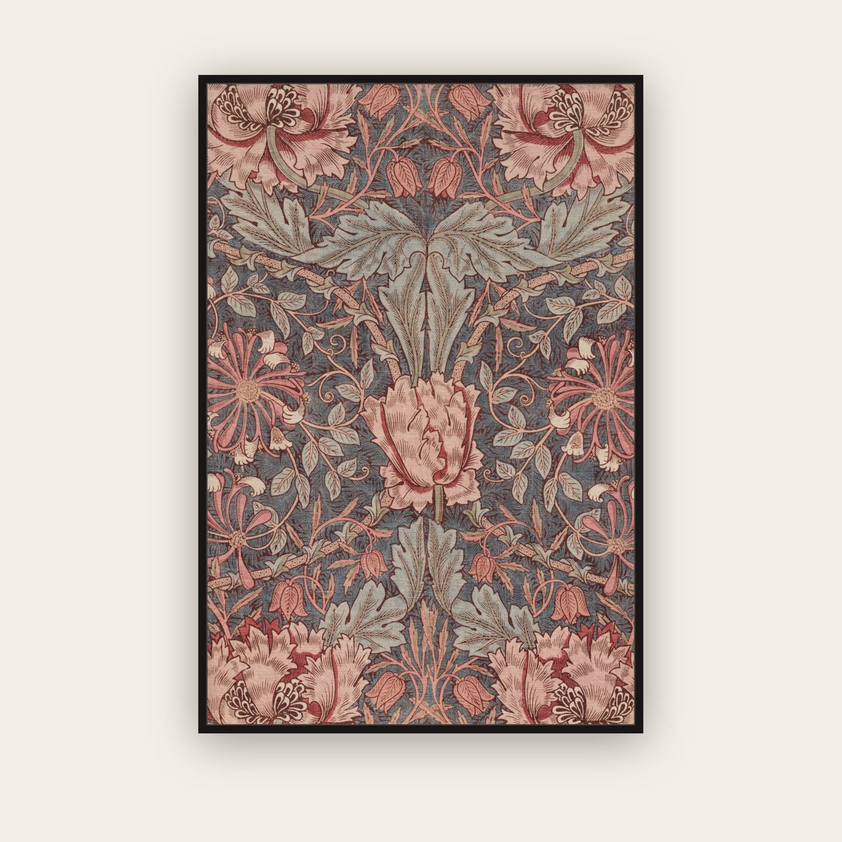 Honeysuckle — William Morris (1876) — framed art print