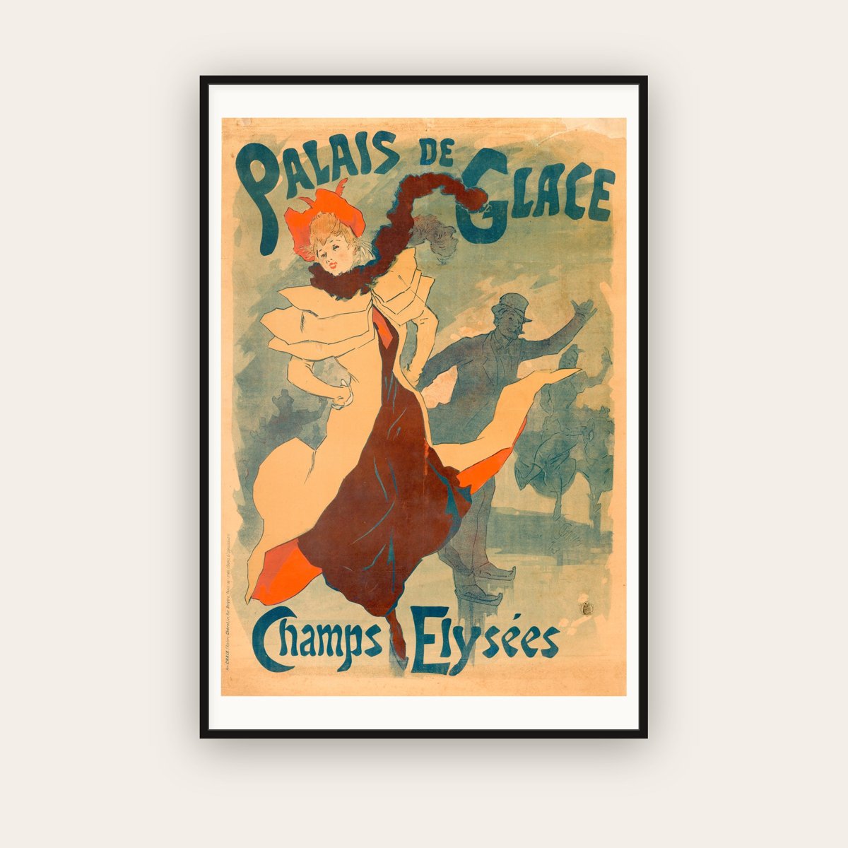 Palais de Glace — Champs-Élysées — Jules Chéret (1893) — framed art print