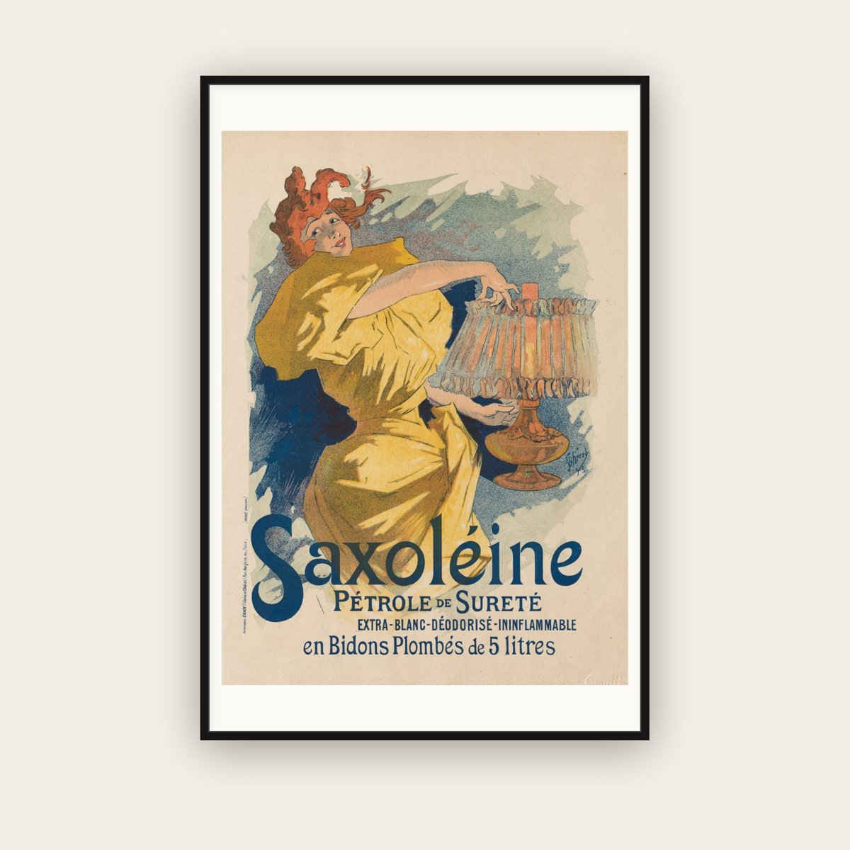 Saxoléine — Jules Chéret (1895) — framed art print